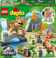 LEGO 10939 DUPLO JURASSIC WORLD T.REX AND TRICERATOPS DINOSAUR BREAKOUT