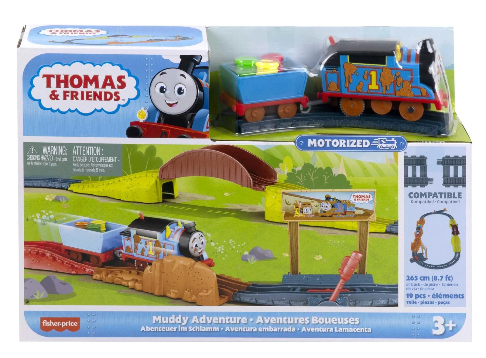 Fisher-Price Thomas Friends Motorized Track Set Muddy Adventures
