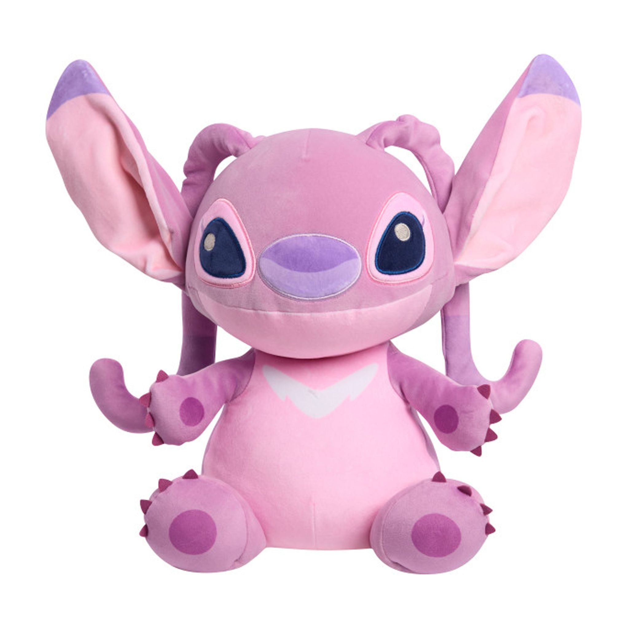 Disney Stitch Large Weighted Comfort Plush Angel - Toyworld Australia