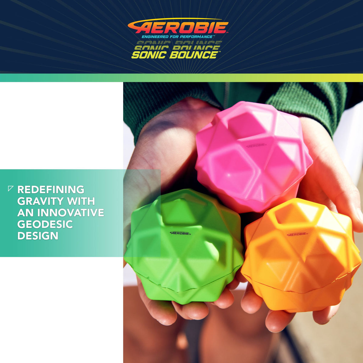 Aerobie Sonic Bounce Bälle im 3er Pack - ultimative Flummi-Bälle Aerobie Sonic Bounce Bälle im 3er Pack - ultimative Flummi-Bälle