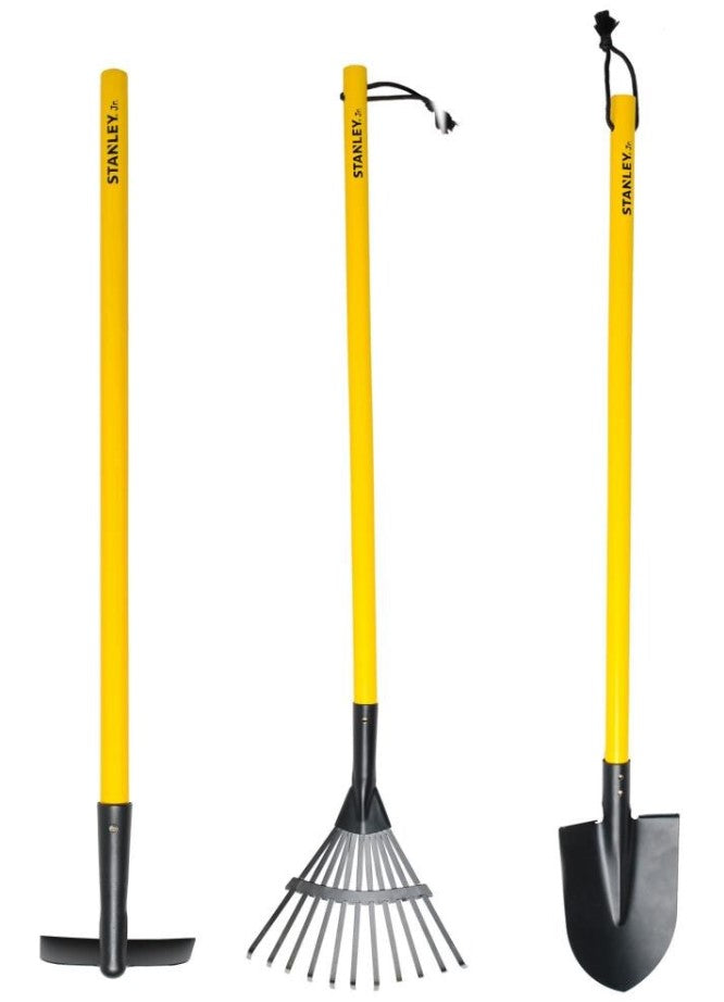 stanley garden trowel Stanley Jr. 3 Piece Kid's Garden Tool Set – Toyworld Australia