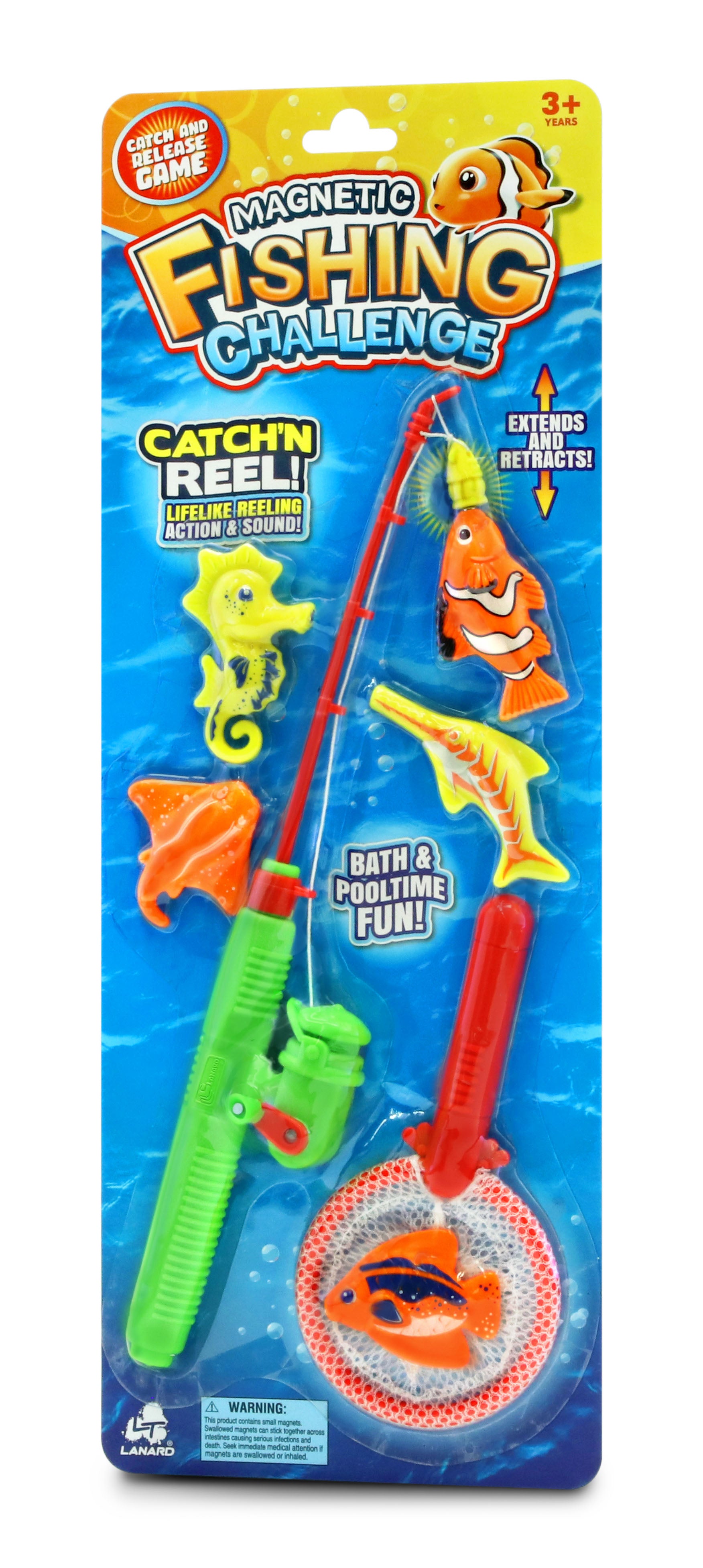childrens magnetic fishing pole 4 Pieces Poles Wooden Magnet Fishing Rods Summer Games Toy for Pool Beach Activity Kindergarten Preschool Boys Girls When you arent using it Fishing Toy Magnetic Fishing Pole