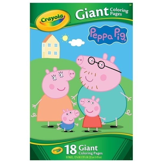 Crayola Peppa Pig Giant Coloring Pages Toyworld Toyworld Australia