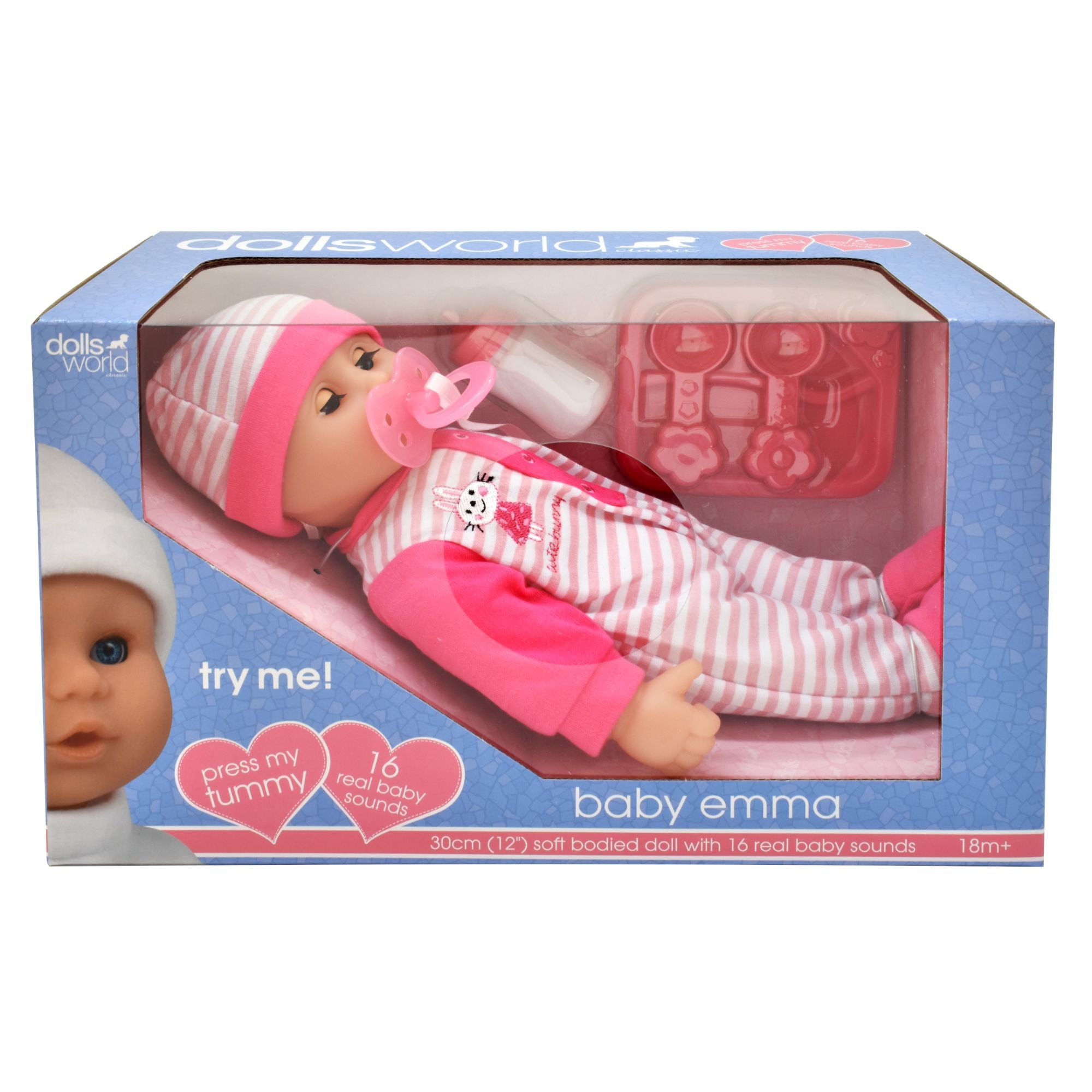 Dolls World Baby Emma 30cm Soft Bodied Doll – Toyworld Australia
