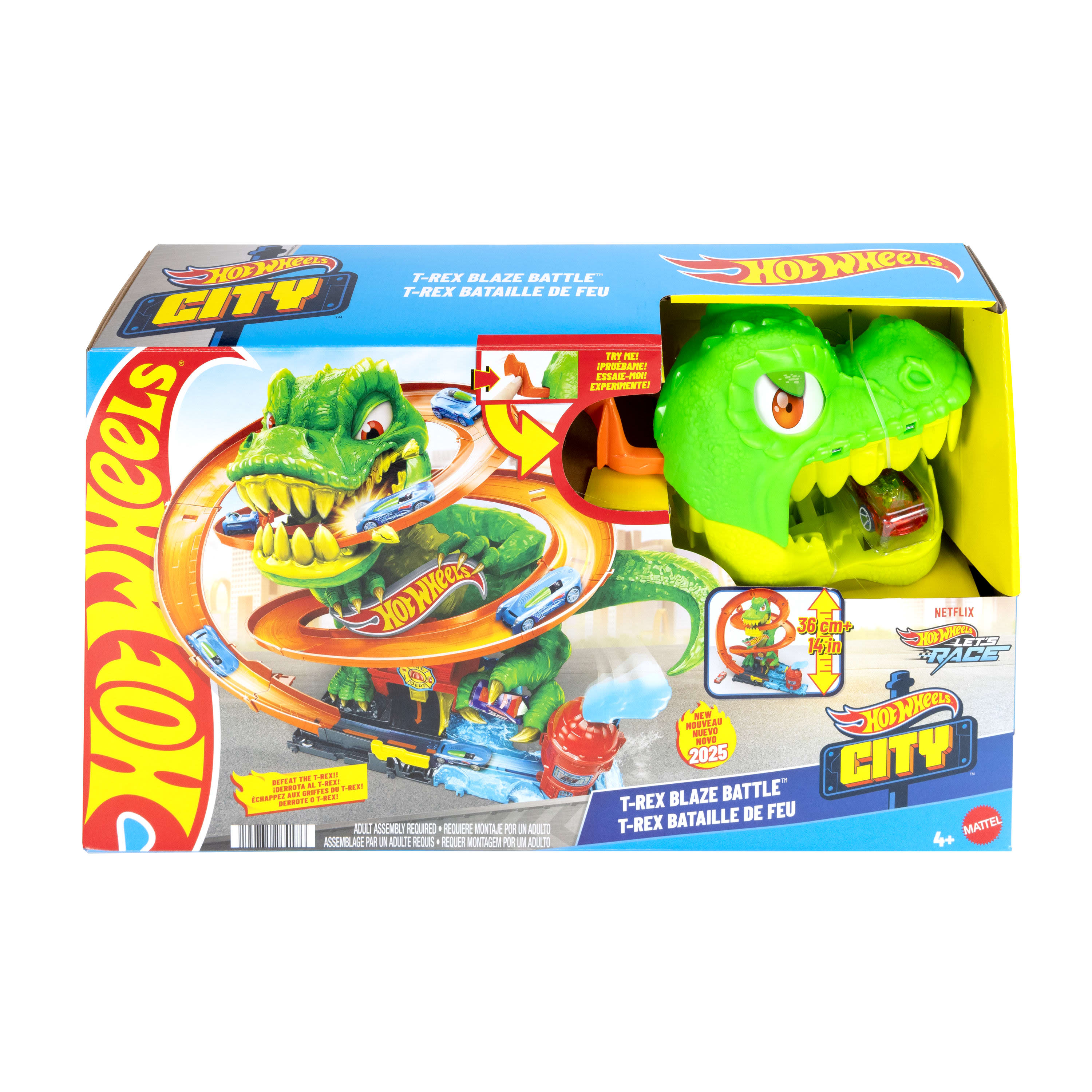 Hot Wheels City T-Rex Blaze Battle Playset – Toyworld Australia