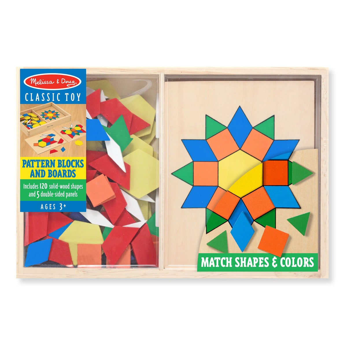 Melissa Doug Wooden Pattern Blocks And Boards Melissa Doug Wooden Pattern Blocks And Boards