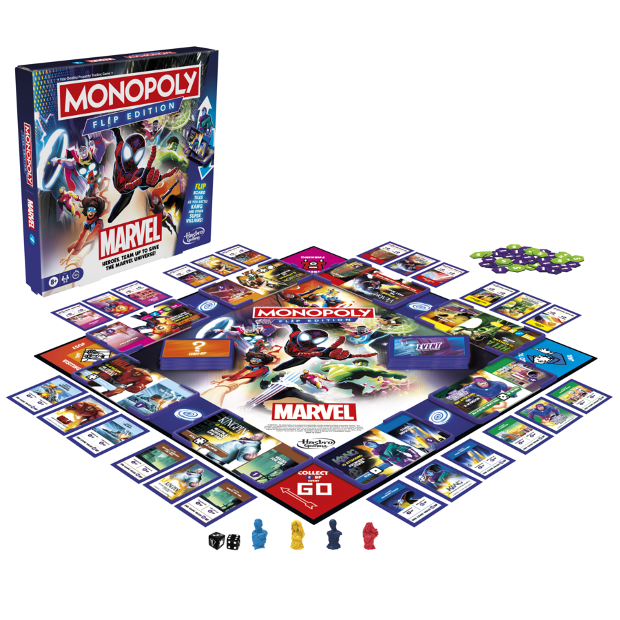 Monopoly Flip Edition: Marvel – Toyworld Australia