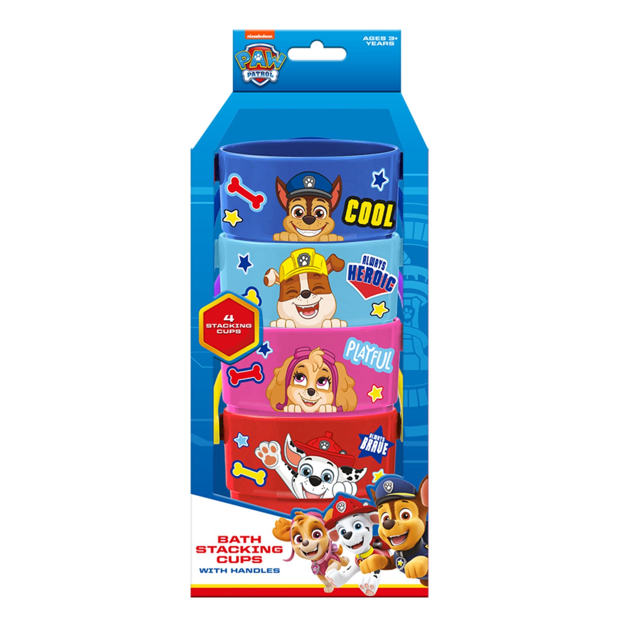 PAW Patrol Stacking Bath Cups With Handles Pack – Toyworld Australia