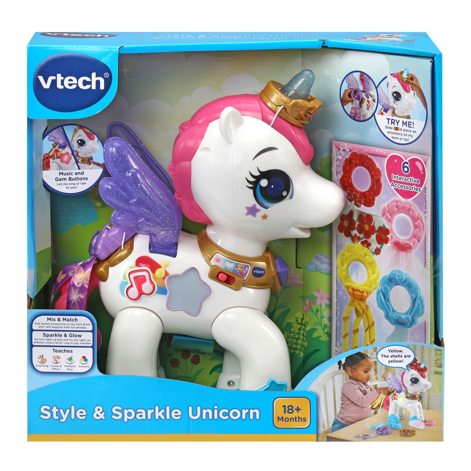 VTech Style Sparkle Unicorn – Toyworld Australia - Main Image