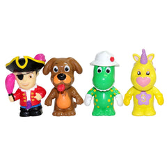 THE WIGGLES WIGGLY FIGURINES 4 PACK - DOROTHY, SHIRLEY, CAPTAIN FEATHERSWORD & WAGS