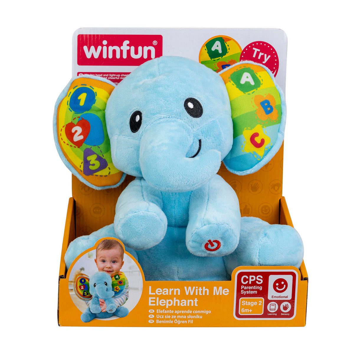 Winfun Learn With Me Interactive Plush - Elephant