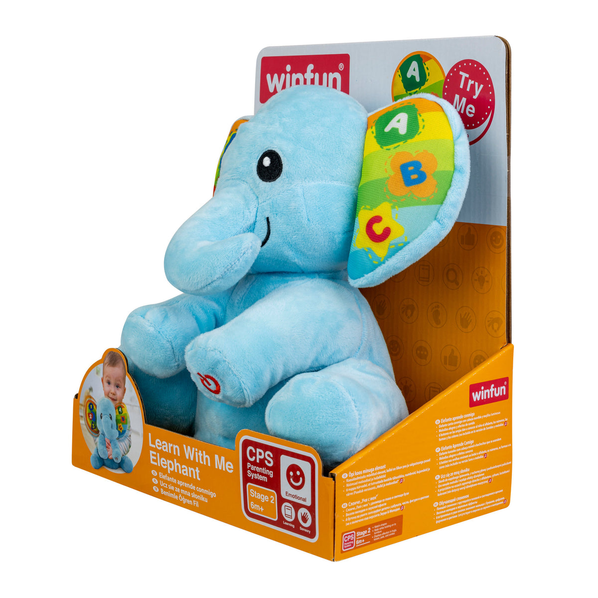 Winfun Learn With Me Interactive Plush - Elephant