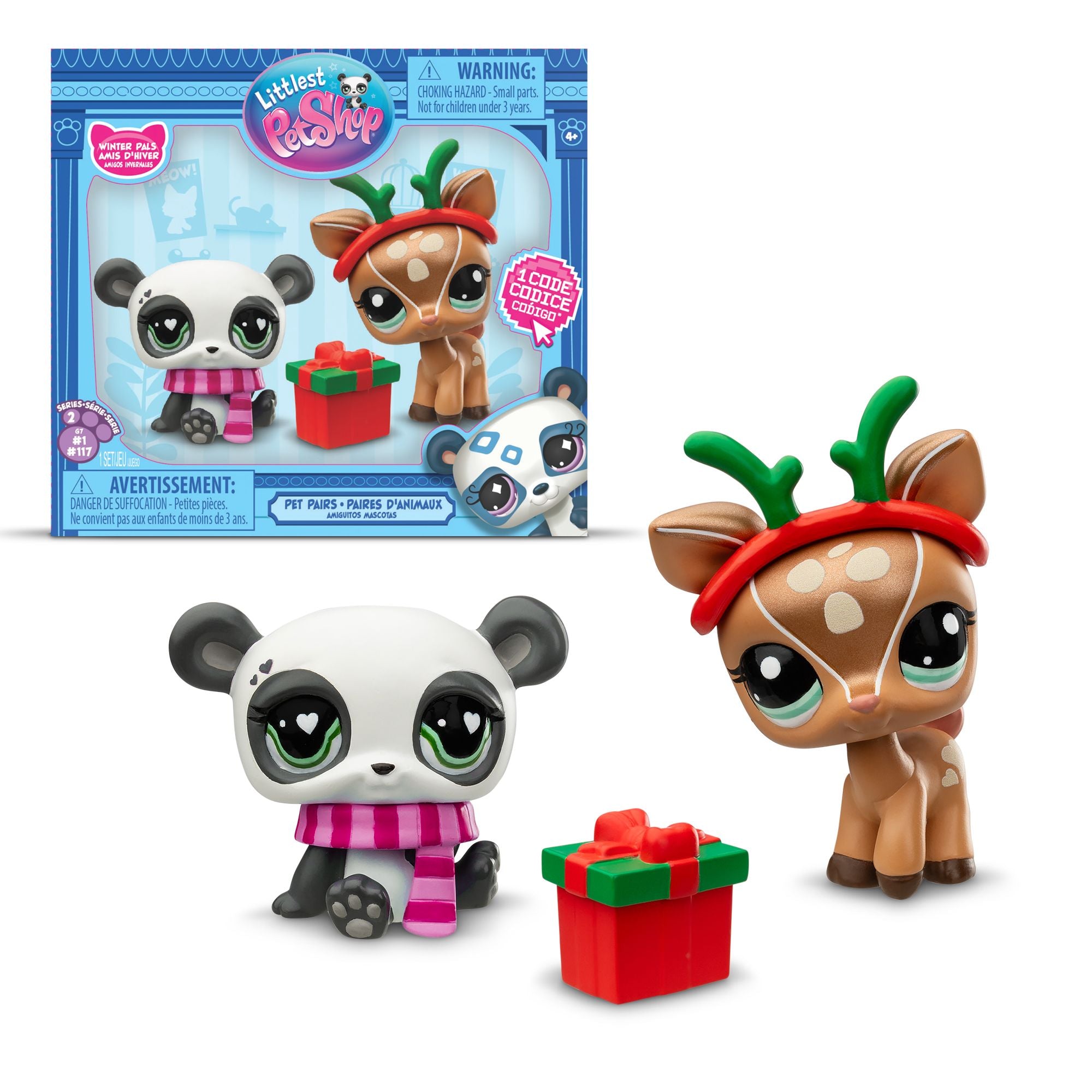 Littlest Pet Shop Holiday Pet Pairs Relay Winter Pals