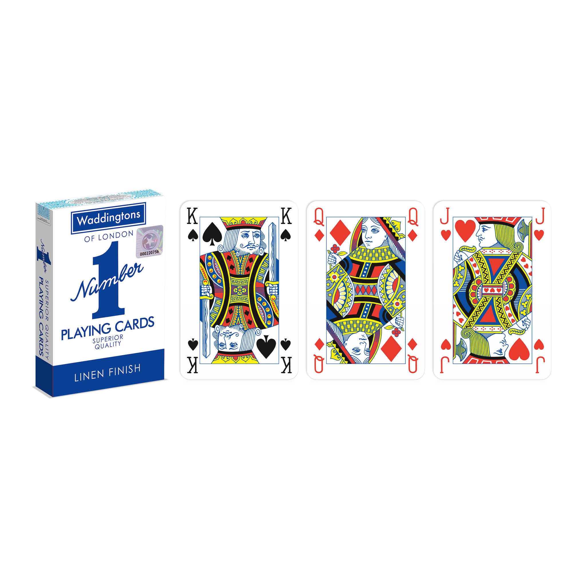 Waddington's No1 Playing Cards - Blue & Red