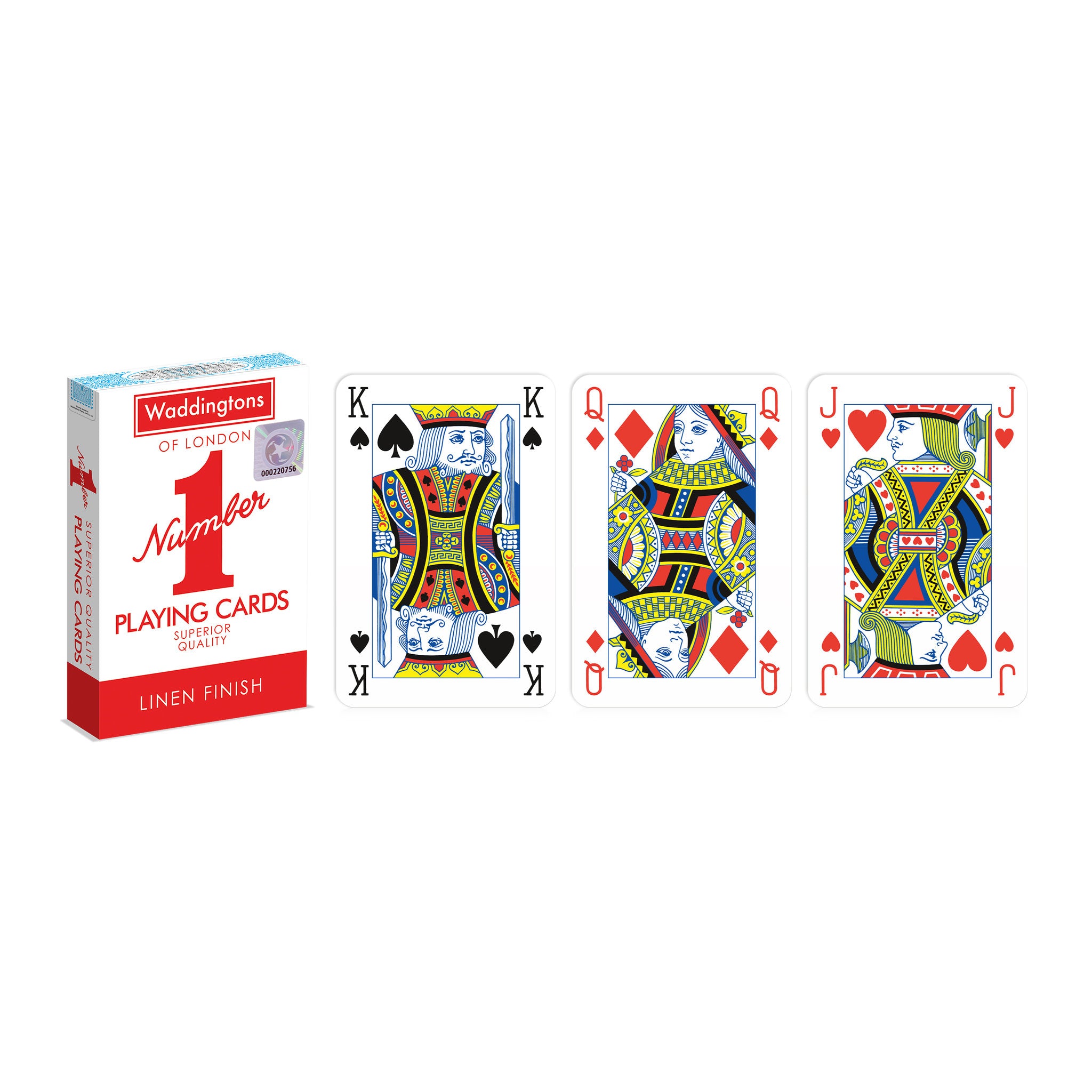 Waddington's No1 Playing Cards - Blue & Red