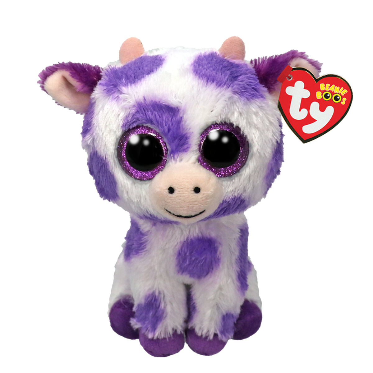 Ty Beanie Boos Purple Spots Cow Ethel