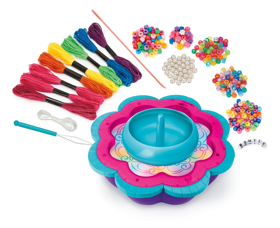 Cra-Z-Art Shimmer 'N Sparkle 2 In 1 Spin & Bead Friendship Studio - Toyworld Australia