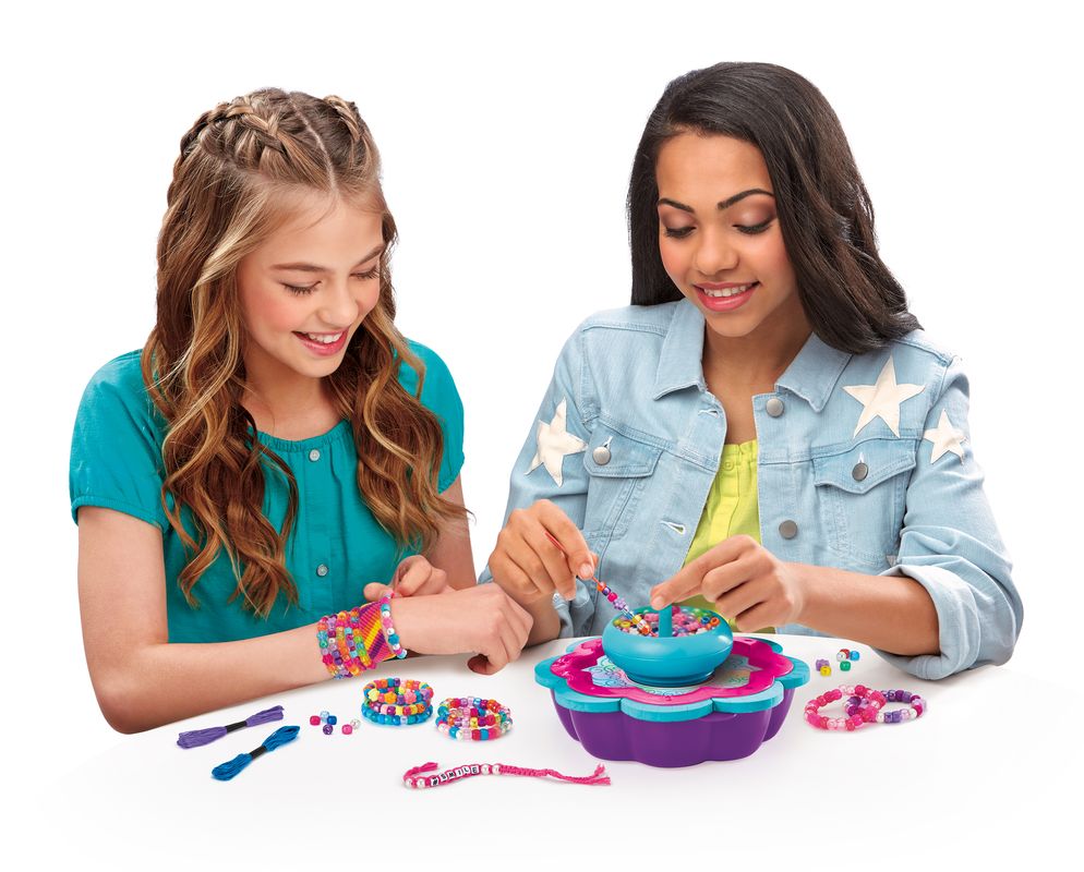 Cra-Z-Art Shimmer 'N Sparkle 2 In 1 Spin & Bead Friendship Studio - Toyworld Australia