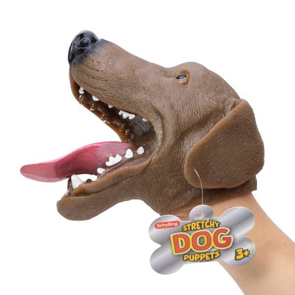 Schylling Stretchy Hand Puppet Dog Assorted Styles
