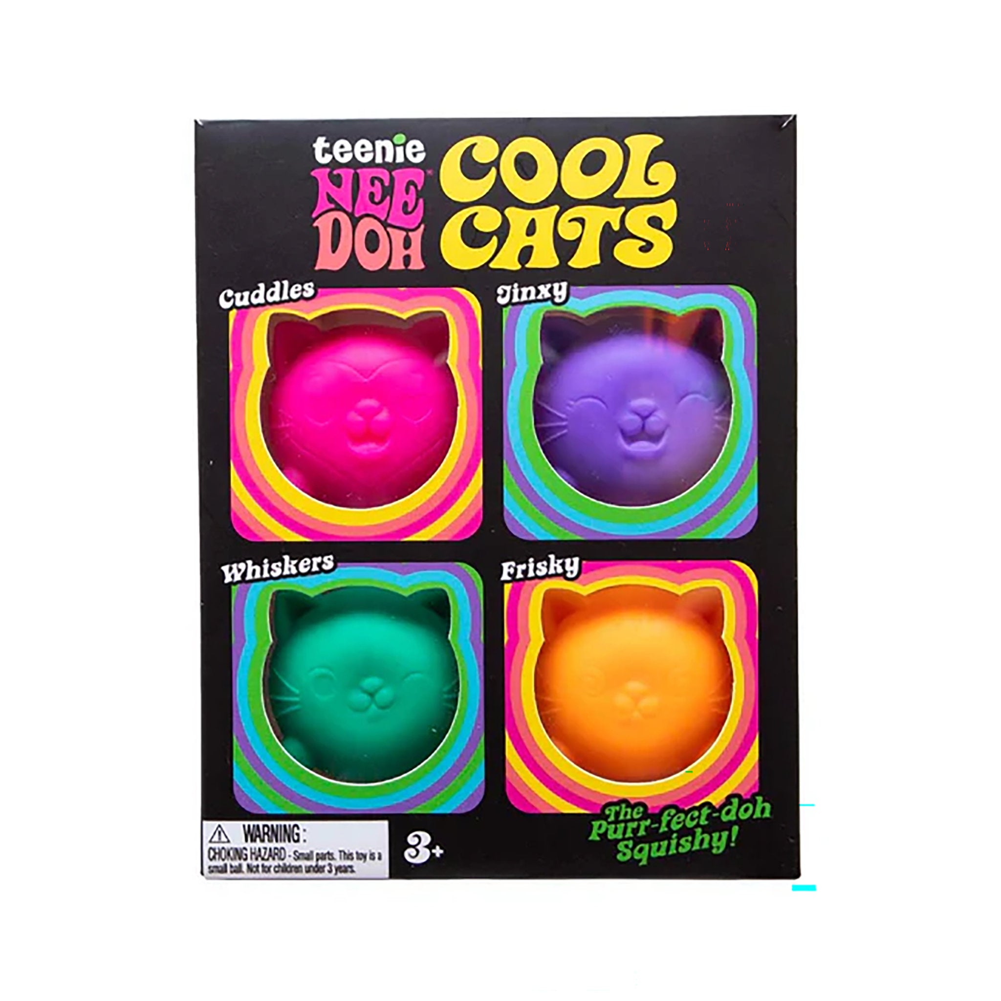 Schylling NeeDoh Cool Cats Teenie 4 Pack