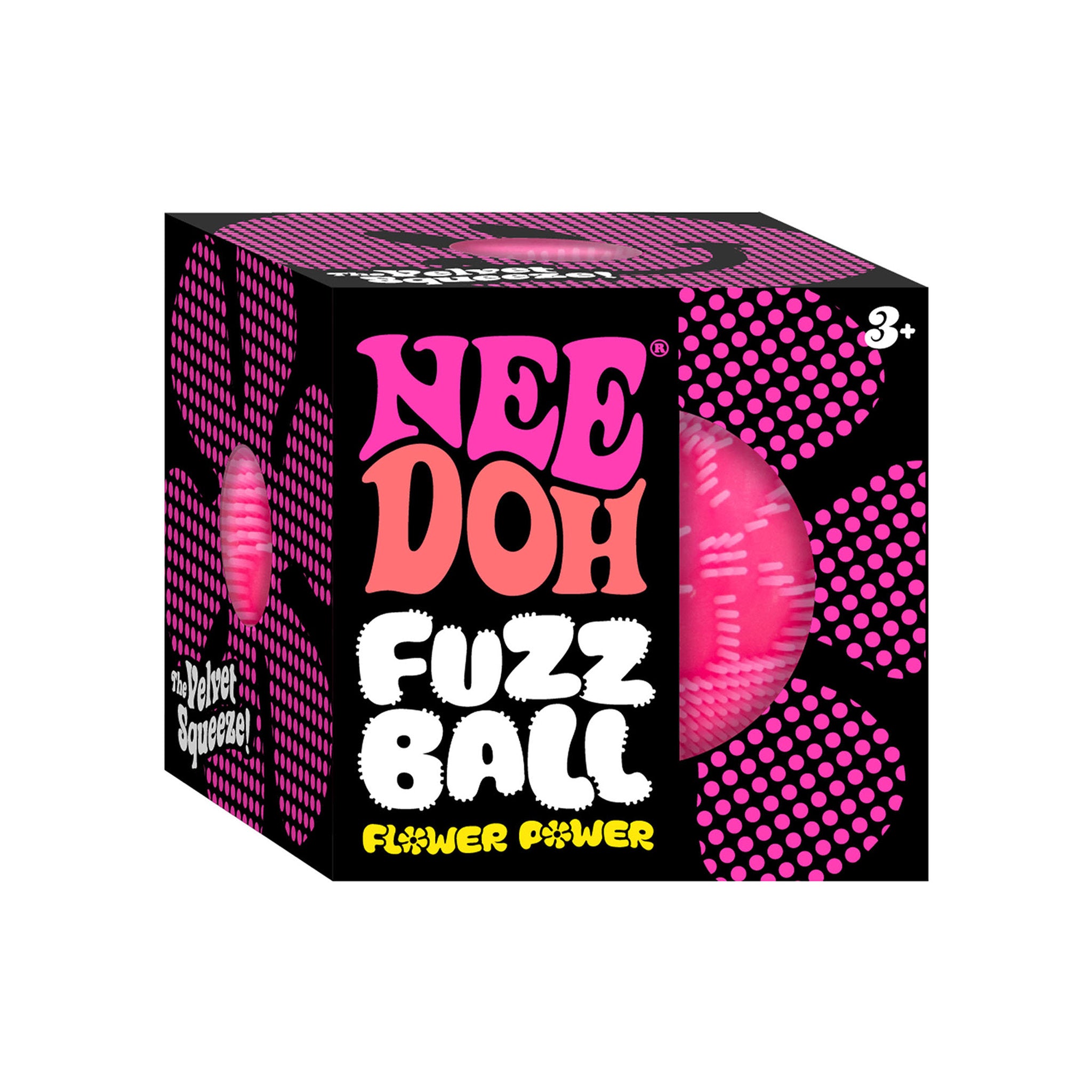 Schylling NeeDoh Fuzz Ball Flower Power Assorted Styles