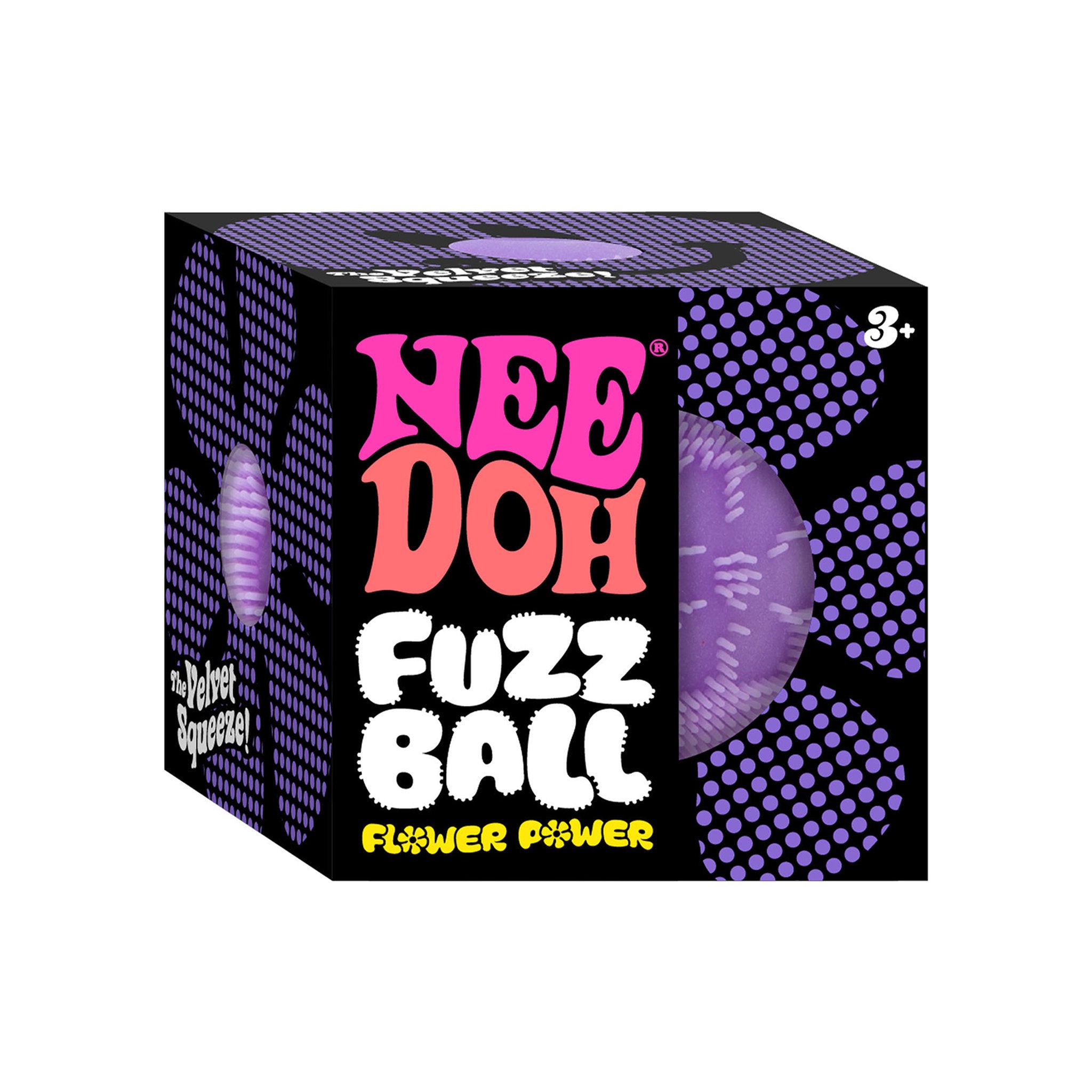 Schylling NeeDoh Fuzz Ball Flower Power Assorted Styles