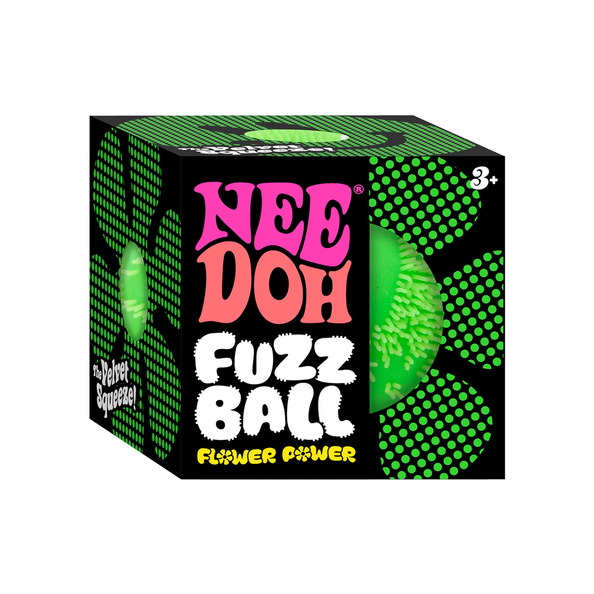 Schylling NeeDoh Fuzz Ball Flower Power Assorted Styles