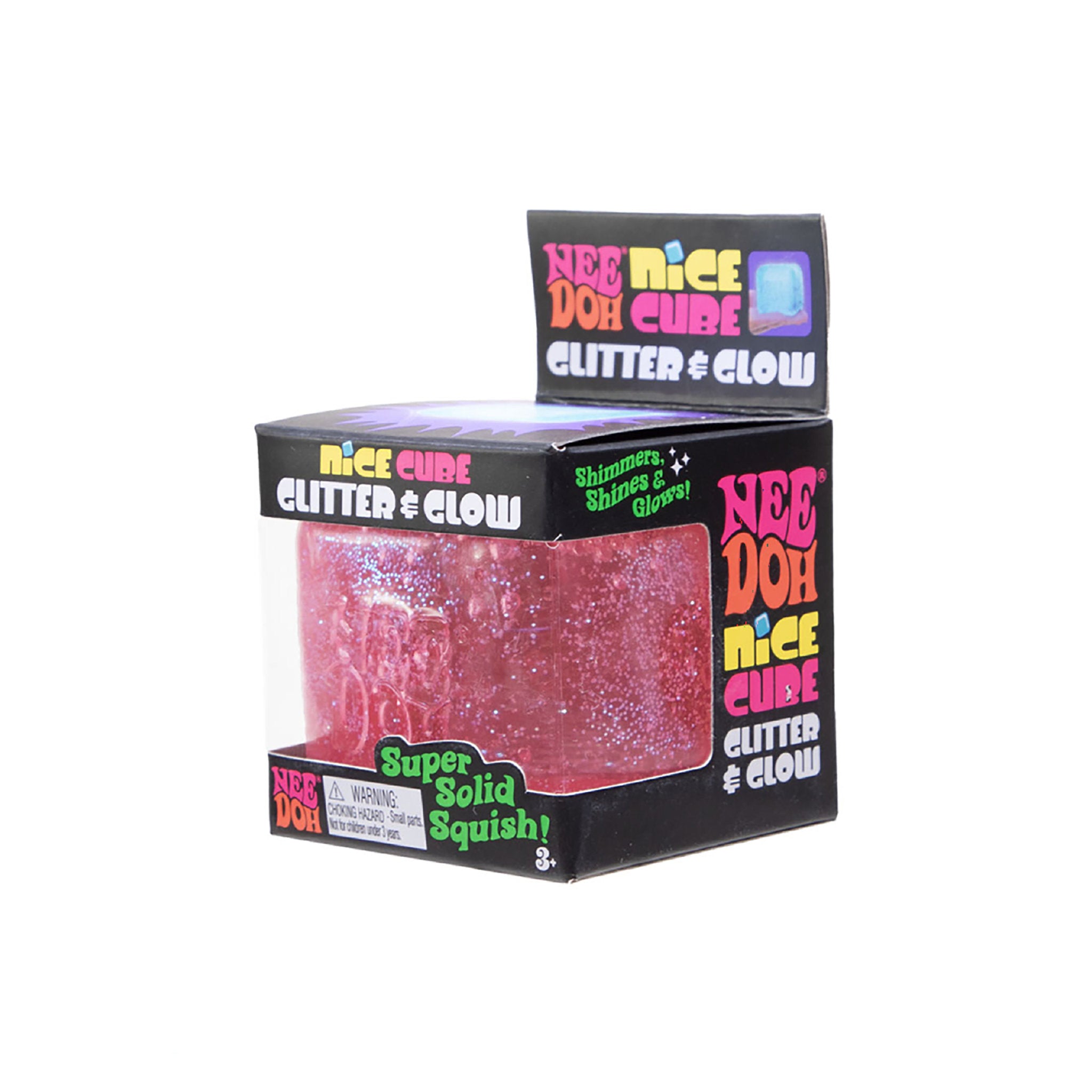 Schylling NeeDoh Nice Cube Glitter & Glow Assorted Styles