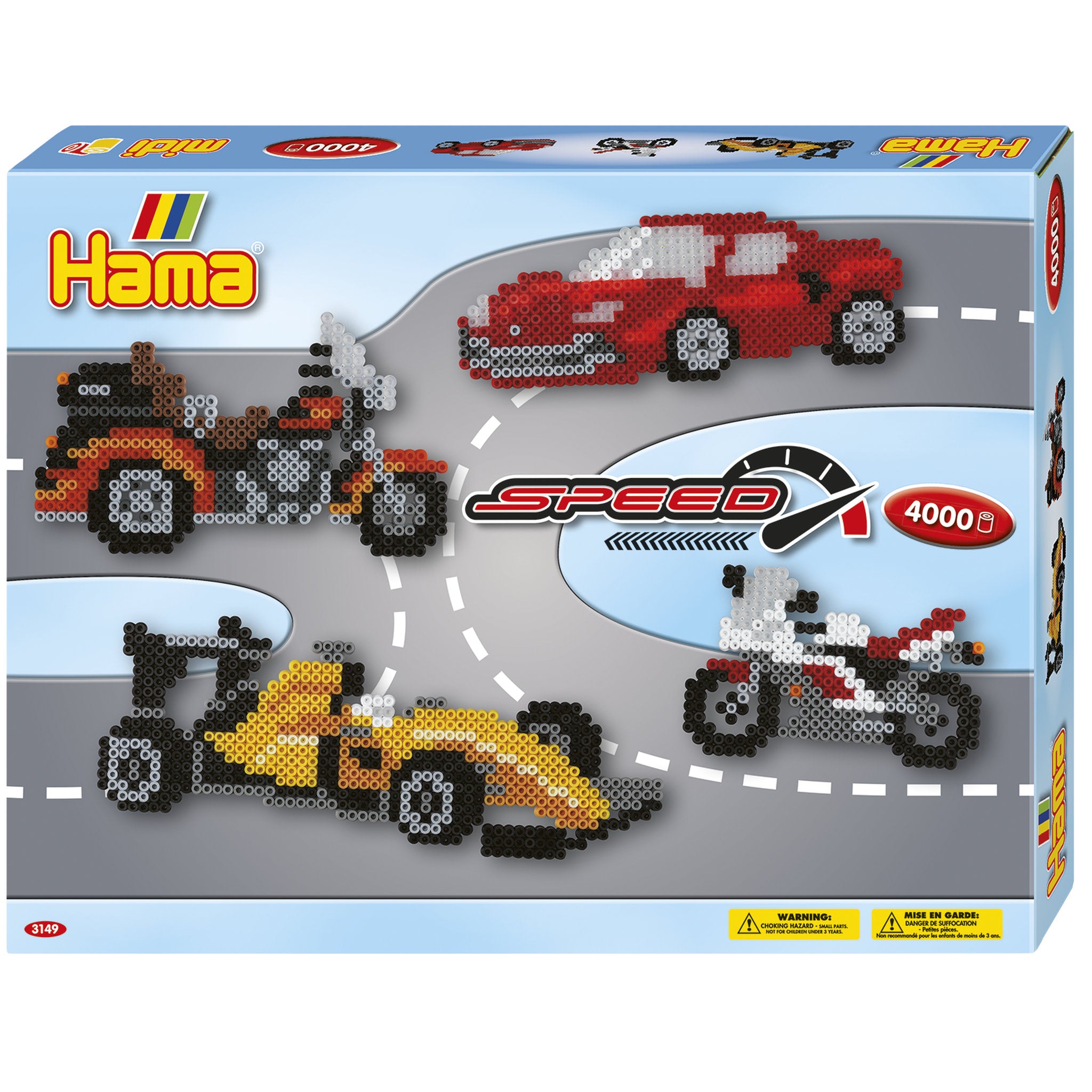 Hama Large Gift Box - Speed Vehicles