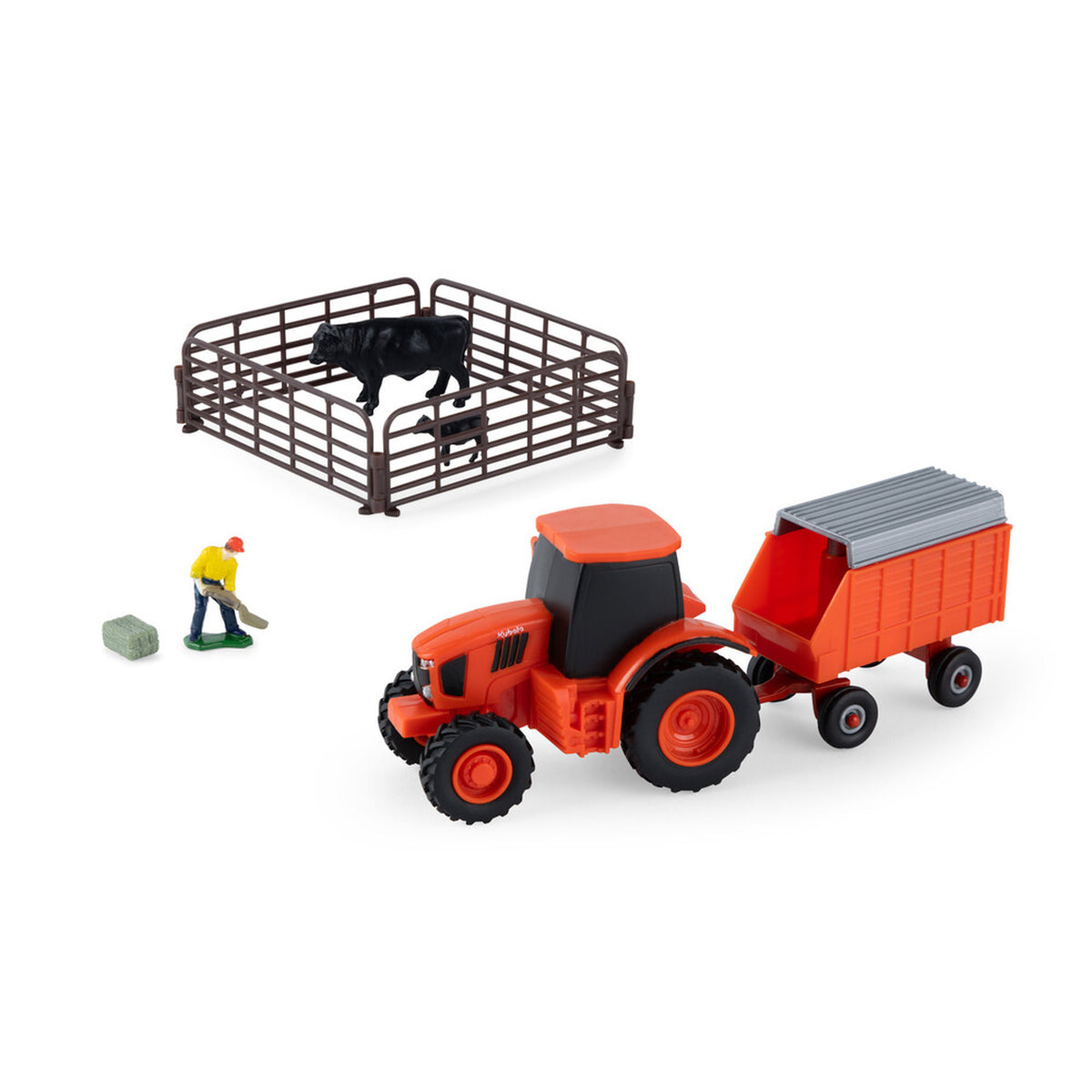 TOMY Kubota 1:64 Front End Loader Farm Set 10 Piece Assorted Styles