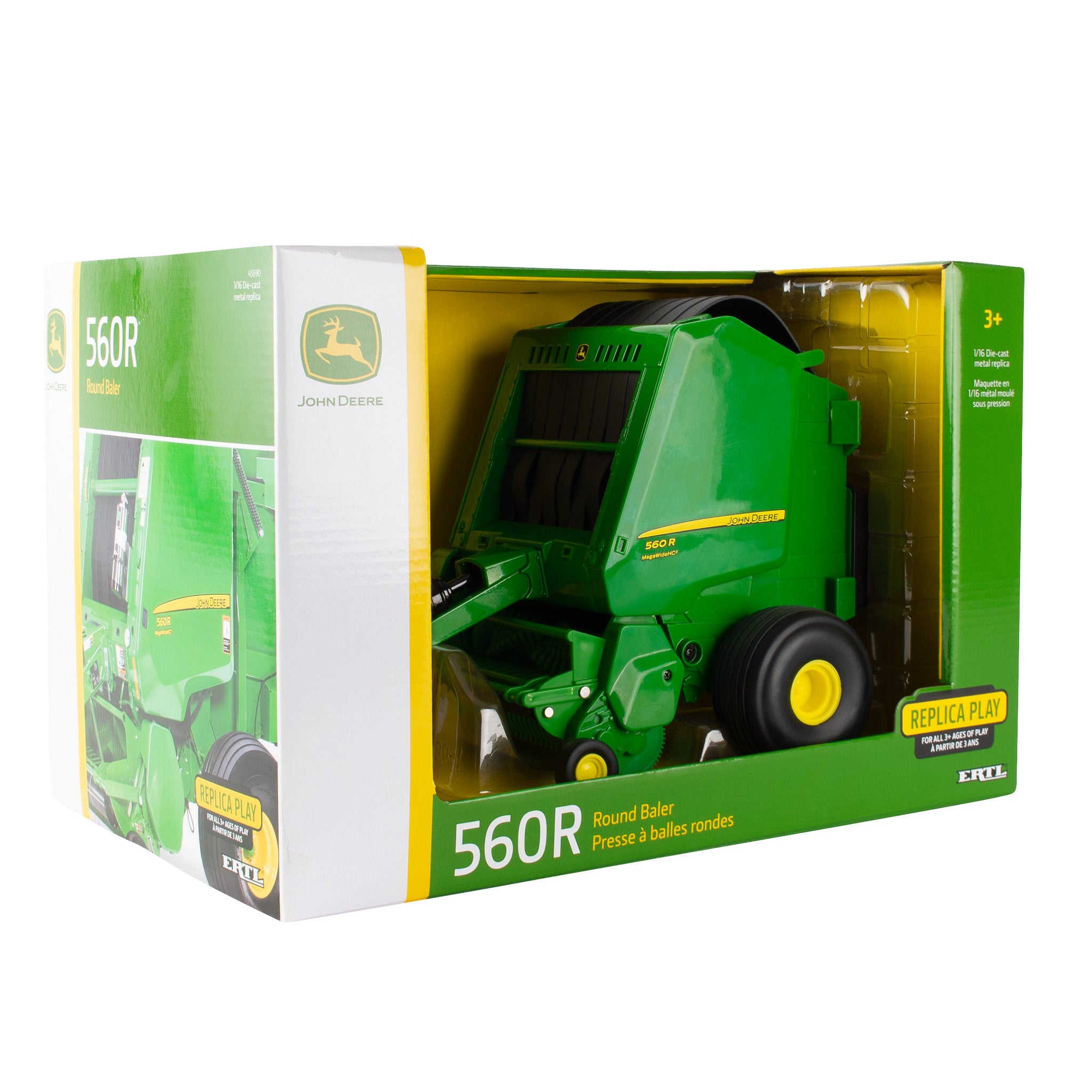 John Deere 1:16 Big Farm 6210R Tractor with Spreader