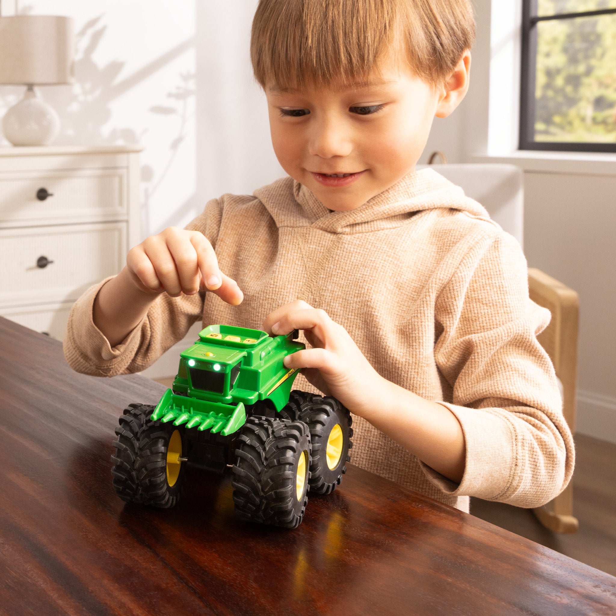 John Deere Monster Treads & Sounds Combine & Tractor 2 Pack