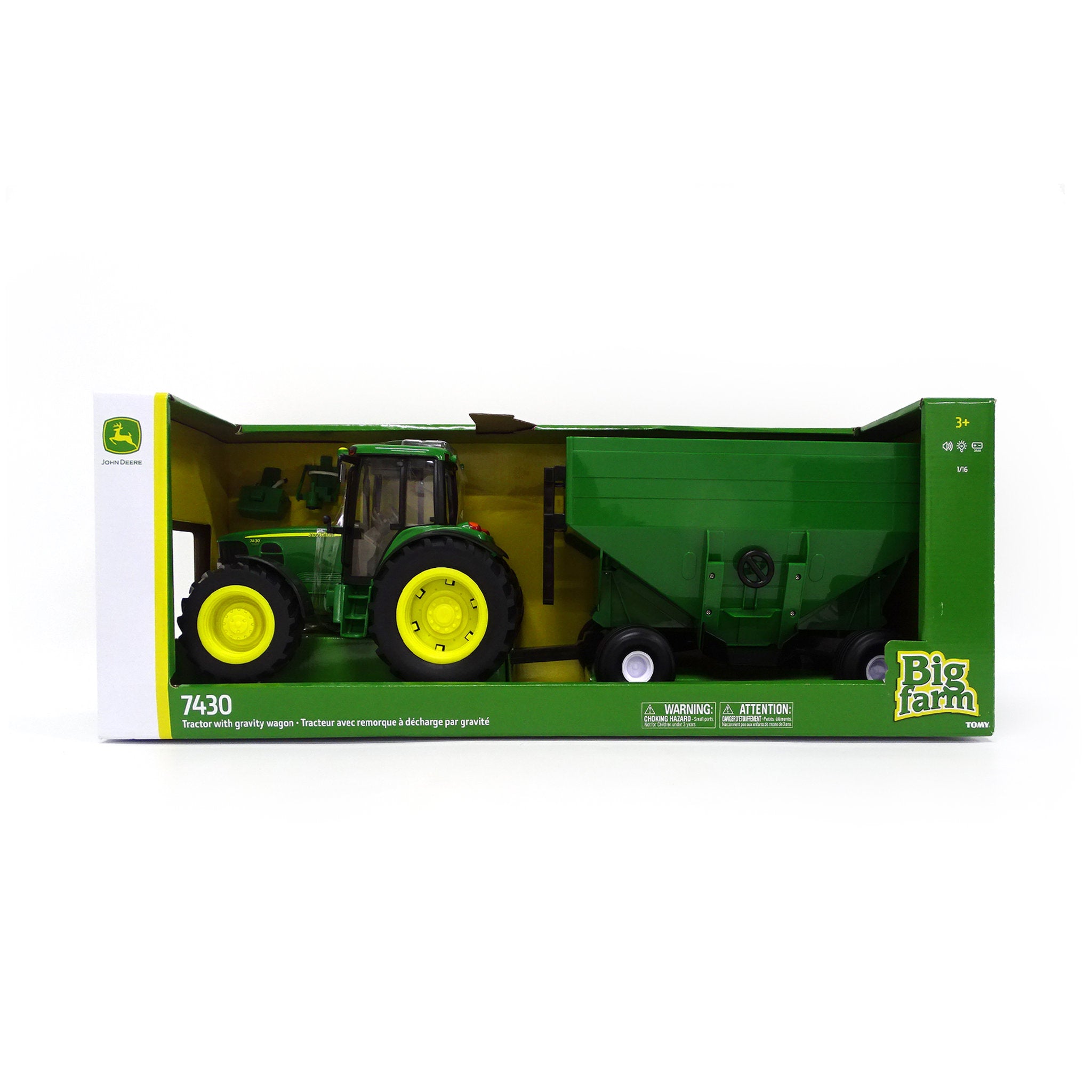John Deere 1:16 Big Farm 7430 Tractor Wth Gravity Wagon