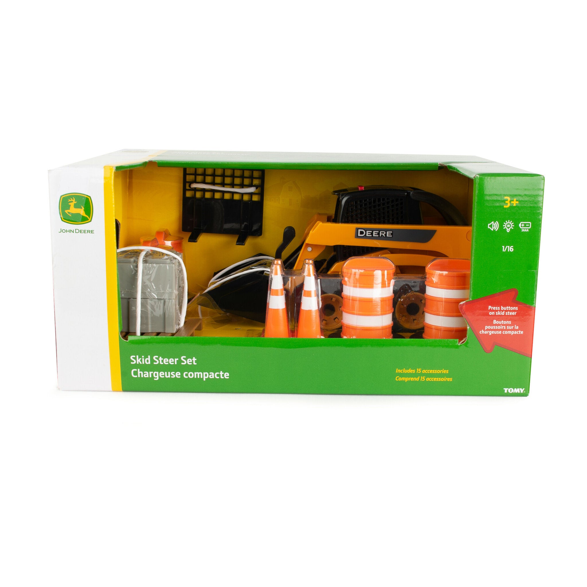 John Deere 1:16 Skidsteer Set