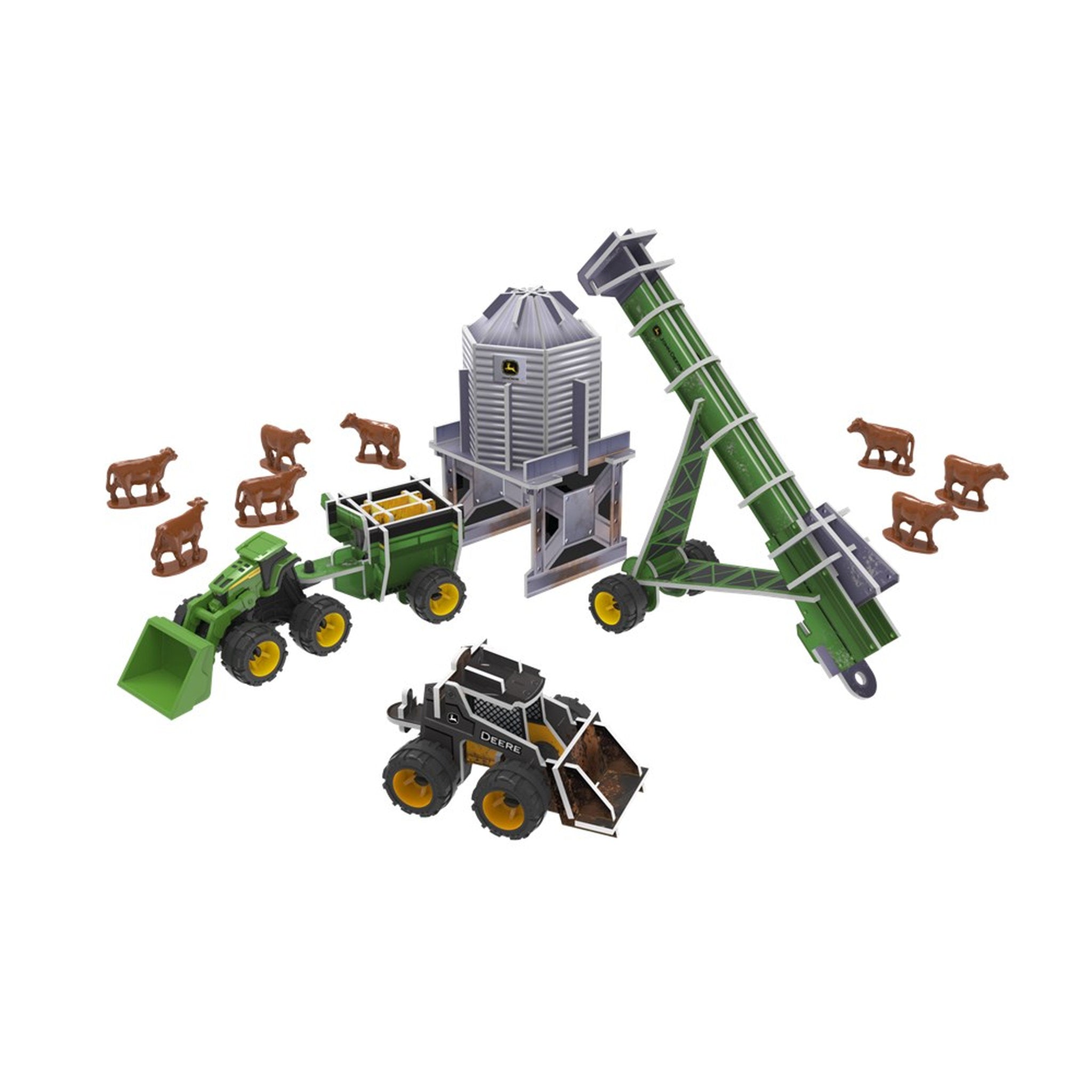 John Deere Monster Treads Eco-Snaps Medium Playset
