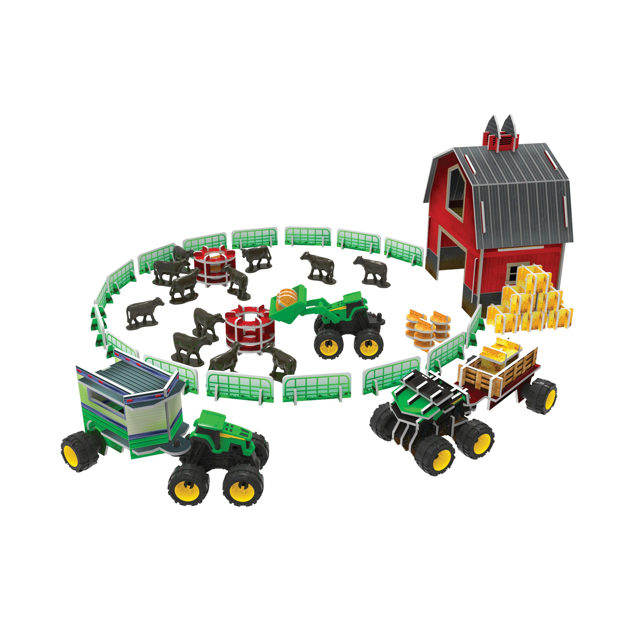 John Deere Eco-Snaps Barn Farm Playset