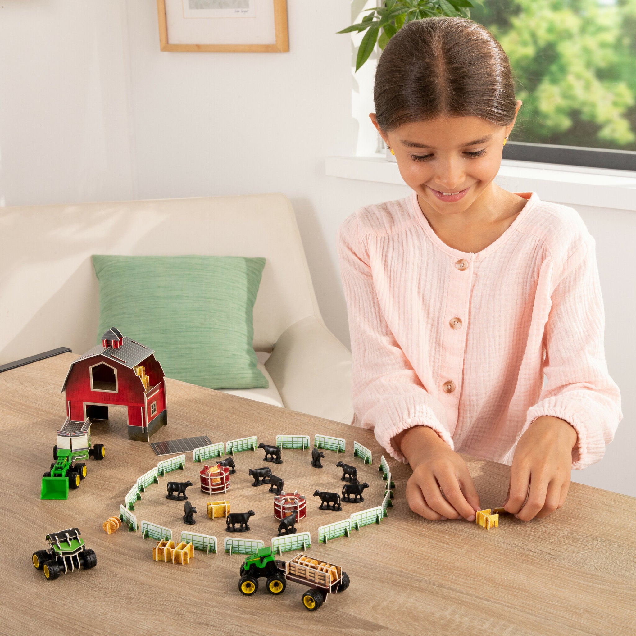 John Deere Eco-Snaps Barn Farm Playset