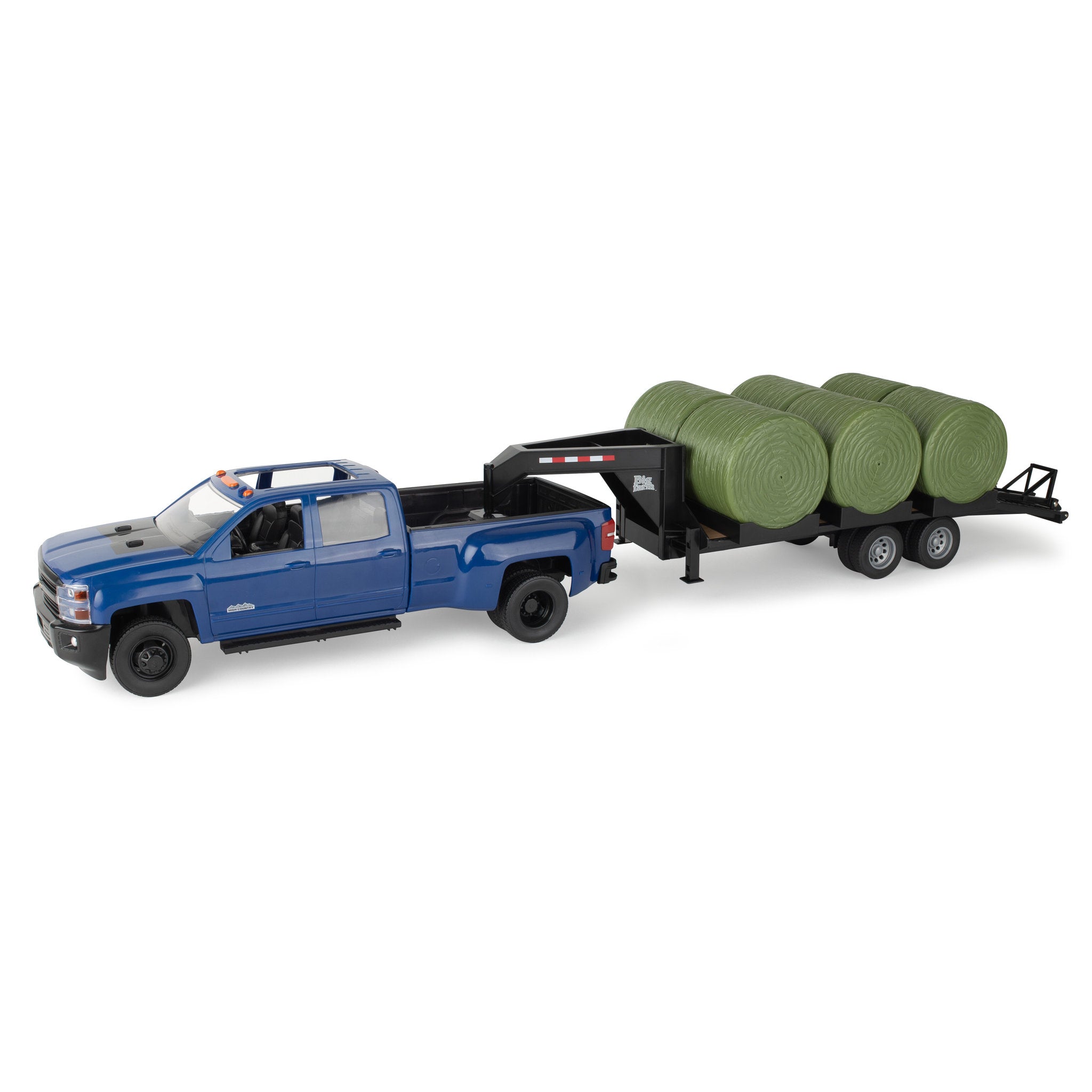 John Deere 1:16 Die-Cast Big Farm Pickup With Trailer & Bales
