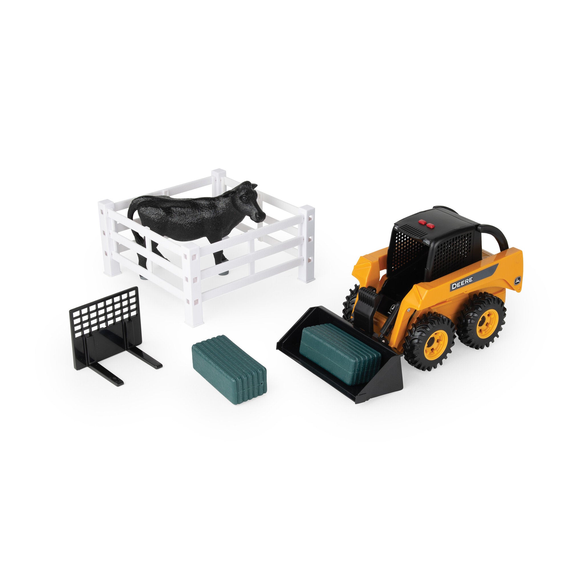 John Deere 1:16 Big Farm Skid Steer Farm Set