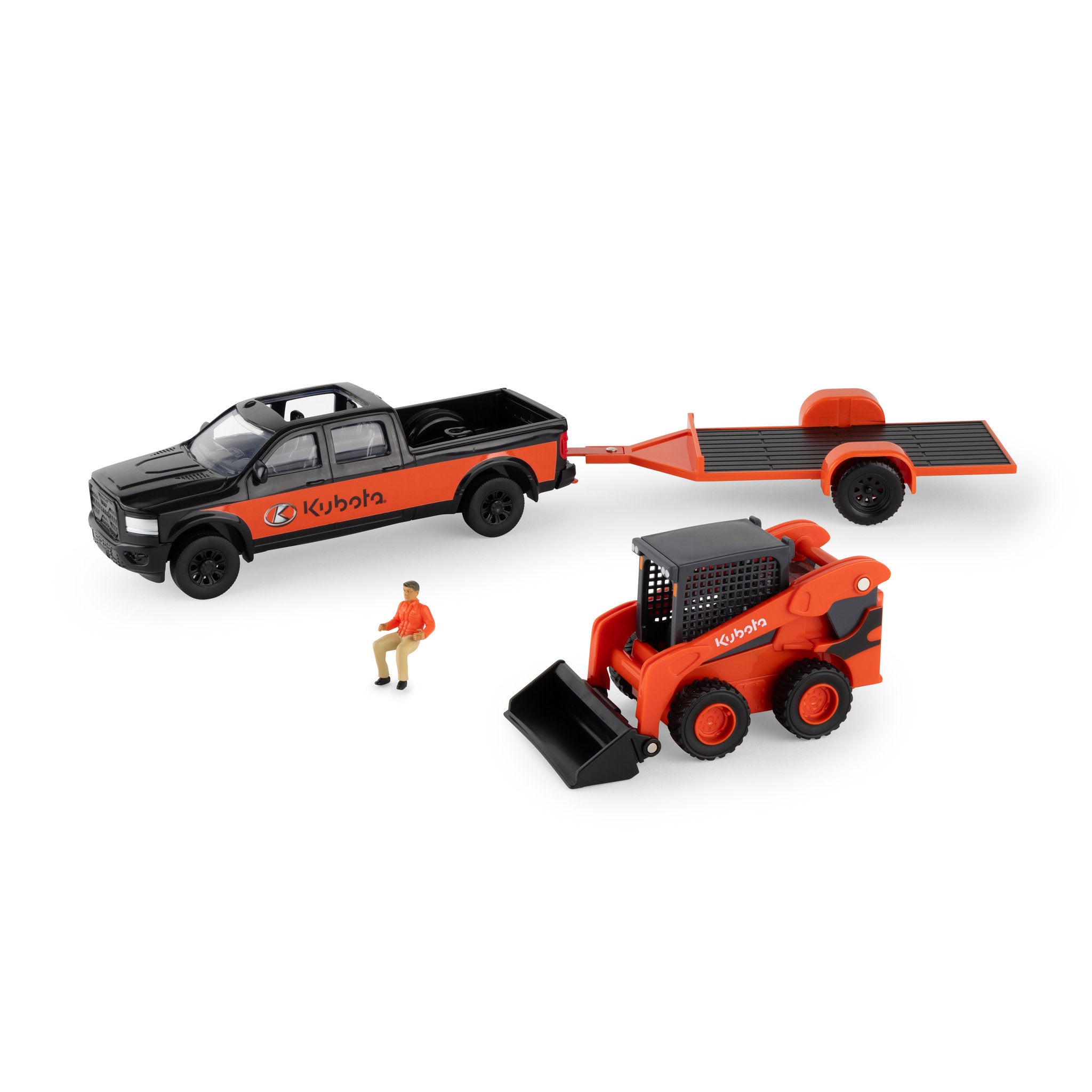 Kubota Die-Cast 1:32 Skid Steer Truck Set