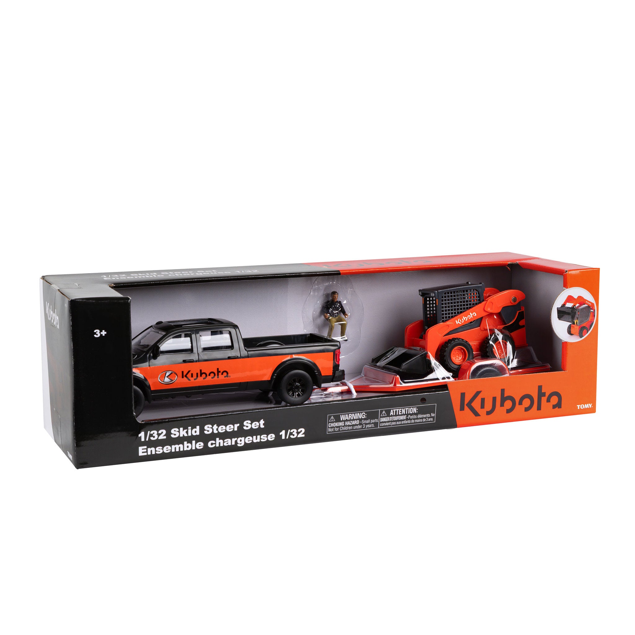 Kubota Die-Cast 1:32 Skid Steer Truck Set
