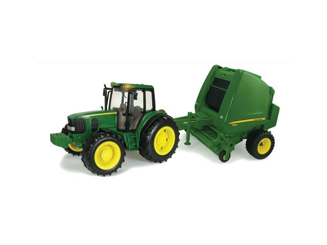 John Deere 1:16 Big Farm Tractor With Baler Value Set