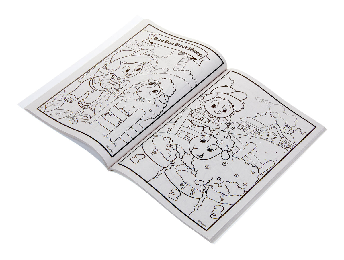 Crayola Nursery Rhymes Colouring Book 96 Pages