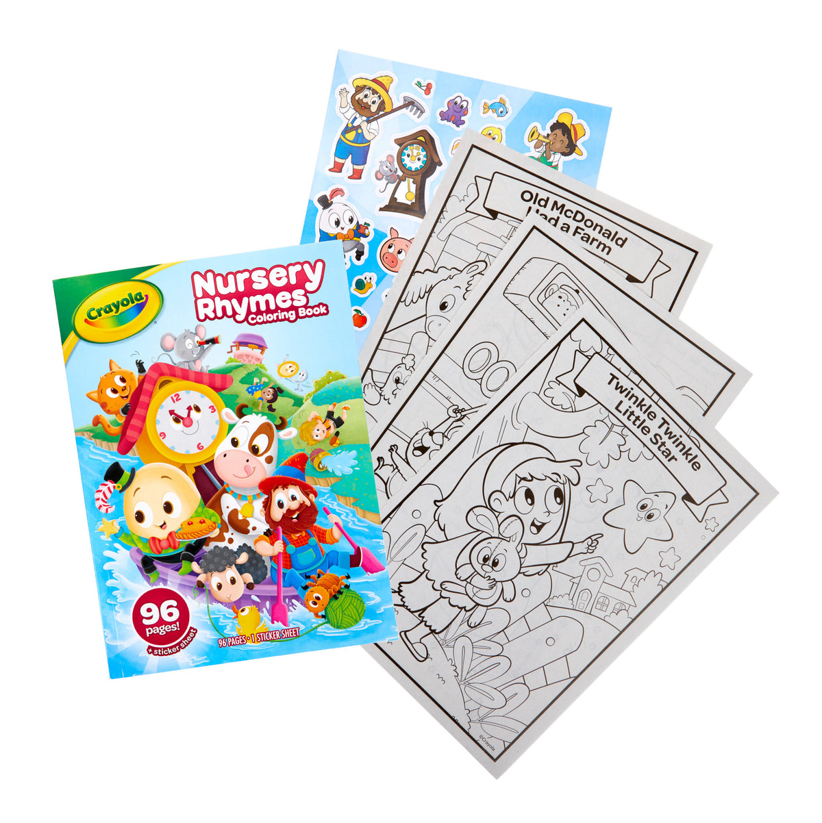 Crayola Nursery Rhymes Colouring Book 96 Pages