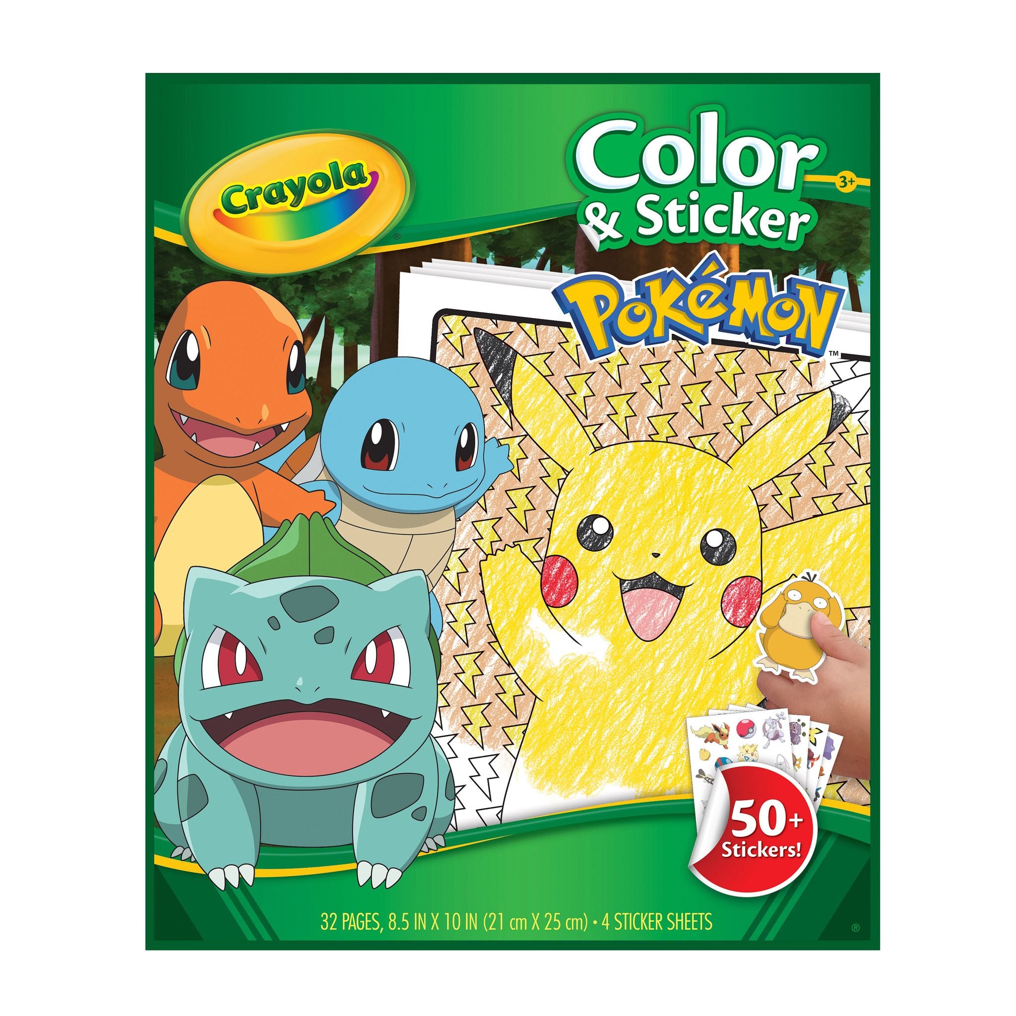 Crayola Colour & Sticker Book Pokemon