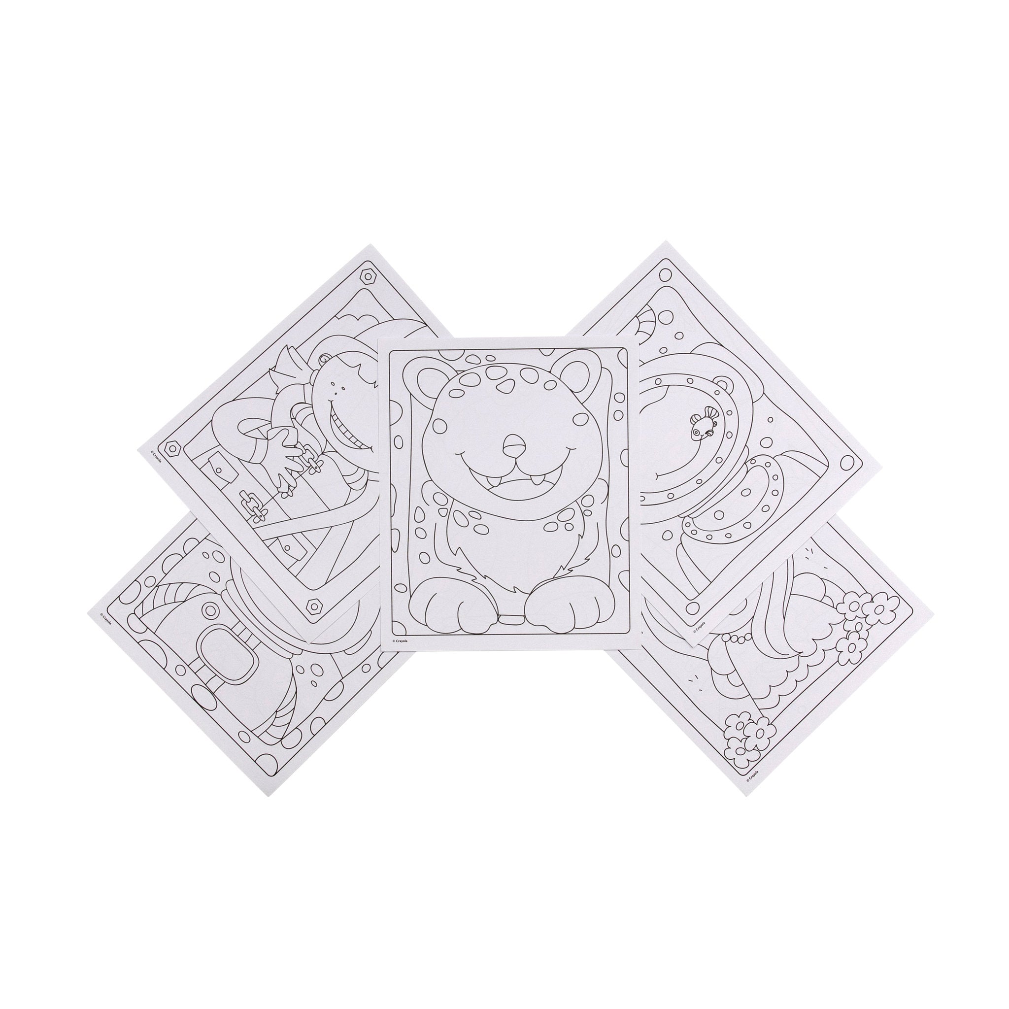 Crayola Colour & Sticker - Funny Faces