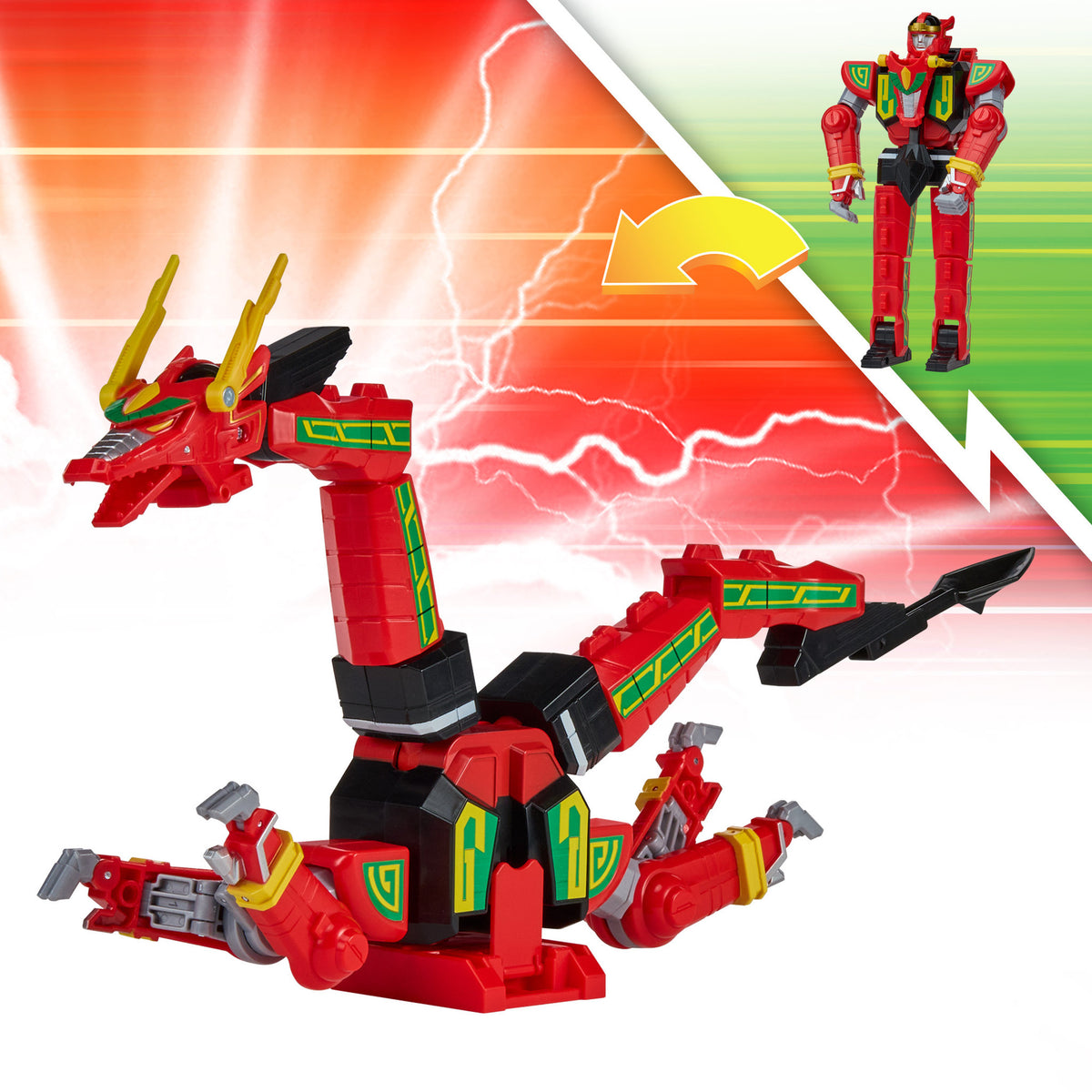 Power Rangers Re-Ignition Combinable Thunderzord Action Figure - Red Dragon