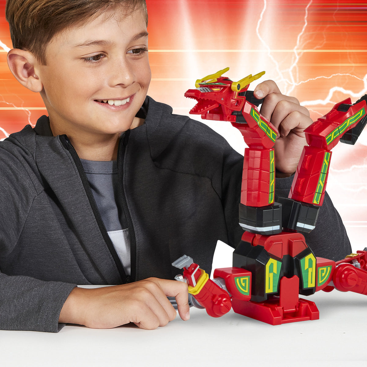 Power Rangers Re-Ignition Combinable Thunderzord Action Figure - Red Dragon