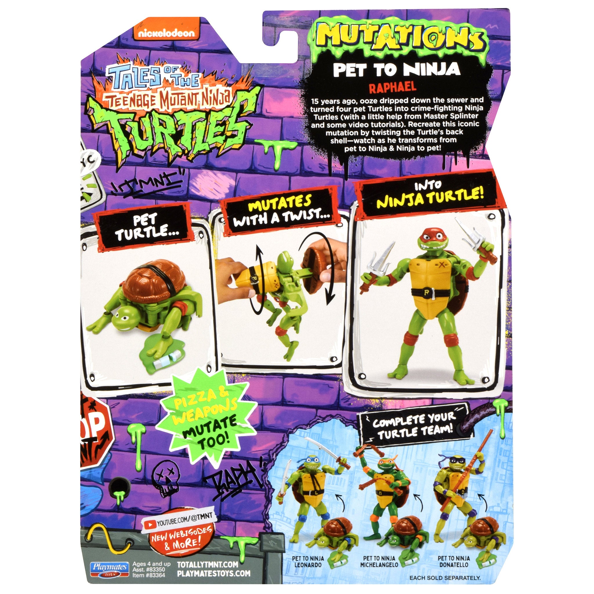Teenage Mutant Ninja Turtles Mutations Pet To Ninja - Raphael