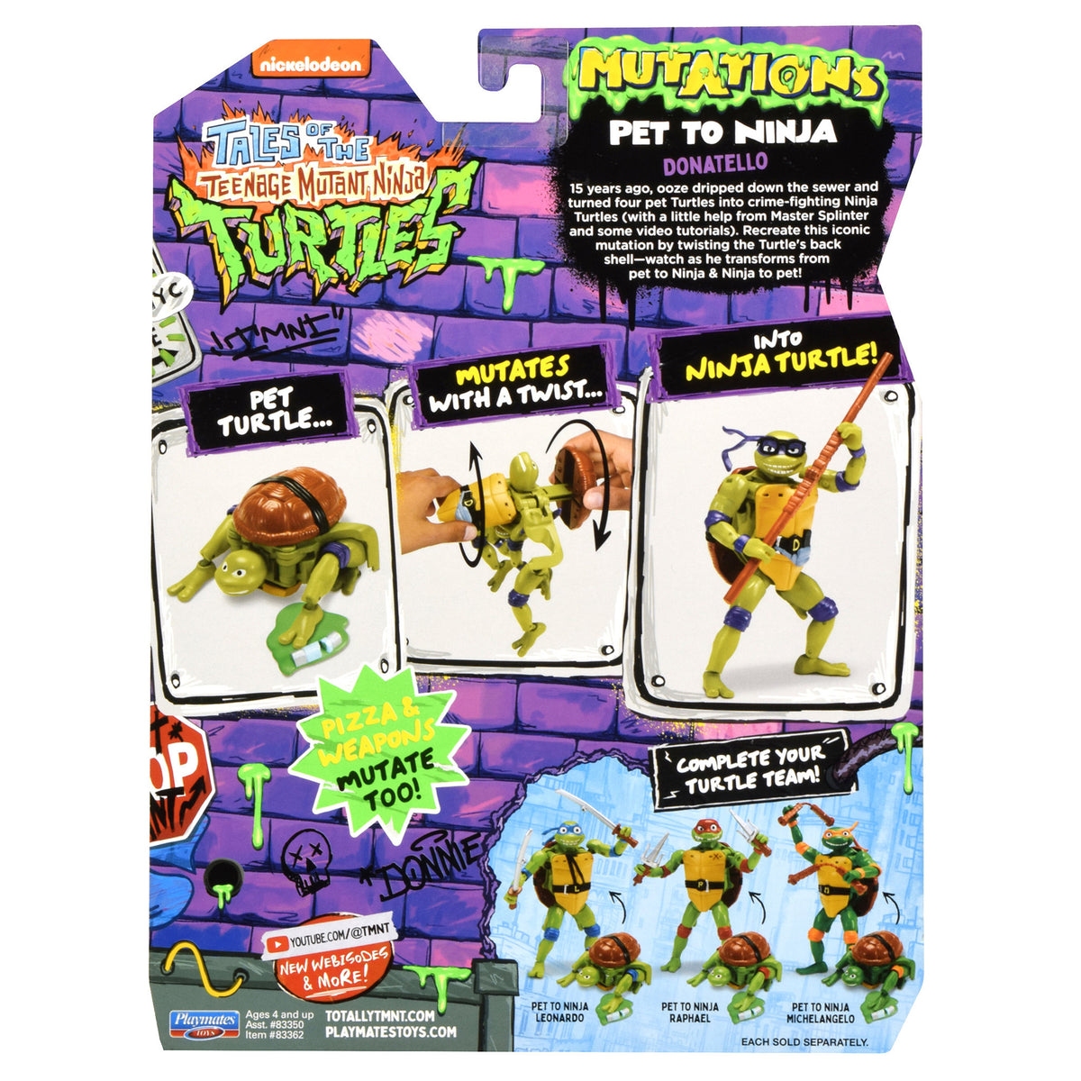 Tales of the Teenage Mutant Ninja Turtles Mutations Pet To Ninja - Donatello